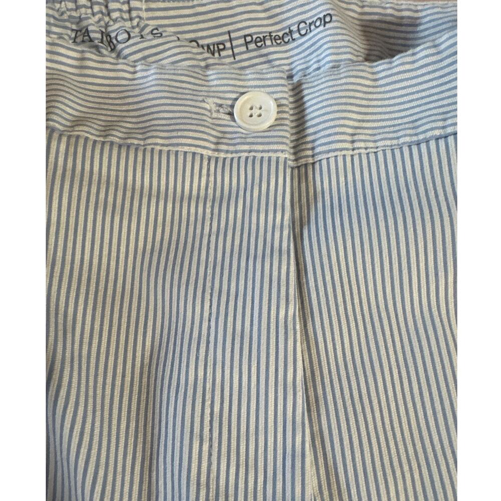Talbots Perfect Crop Blue and White Striped Capri Pants size 22WP - Picture 7 of 7